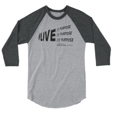 Load image into Gallery viewer, BootLife Clothing Purpose Driven 3/4 sleeve raglan shirt