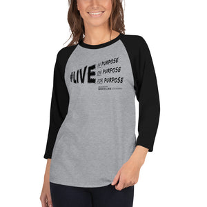 BootLife Clothing Purpose Driven 3/4 sleeve raglan shirt